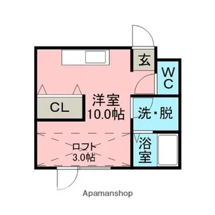 クレストコート母恋【2階】の間取り