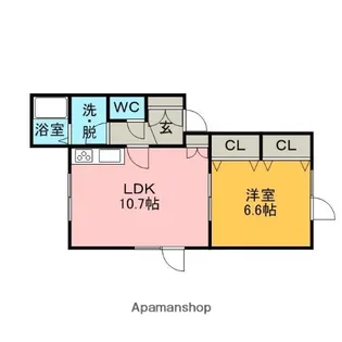 コーポオアシス【2階】の間取り