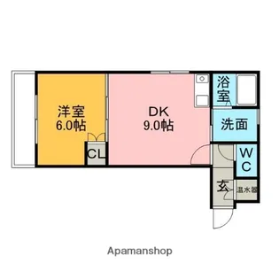 ハイツグリーンサイド水元【2階】の間取り