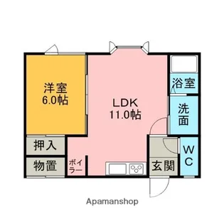 CAPE HOUSE【2階】の間取り