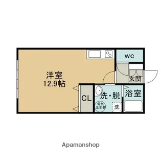 1Rの間取り画像