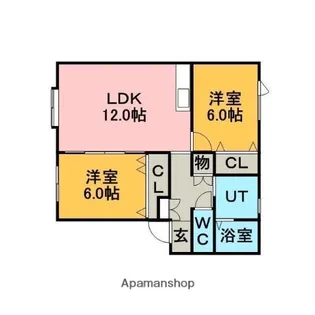 KOBAハイツI【1階】の間取り