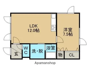 建成ハイツ【2階】の間取り