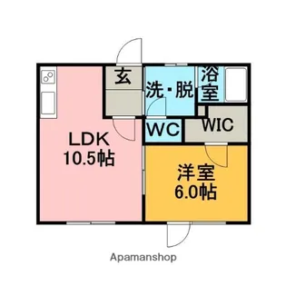キングスコート【1階】の間取り