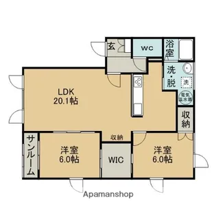 AVANTI美園【2階】の間取り