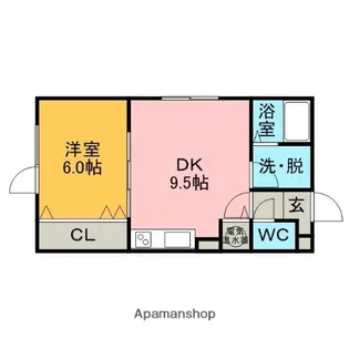 シーマリン【1階】の間取り