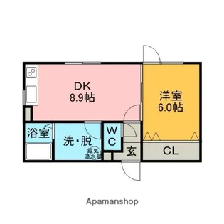 シーマリン【1階】の間取り