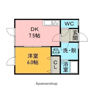 ハイツK&Y Ⅱ【1階】の間取り