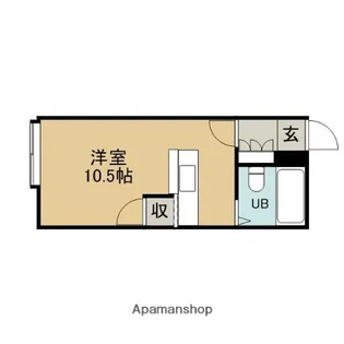 ゴールデンハイツA【1階】の間取り