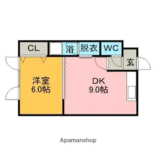 コーポKⅡ【1階】の間取り