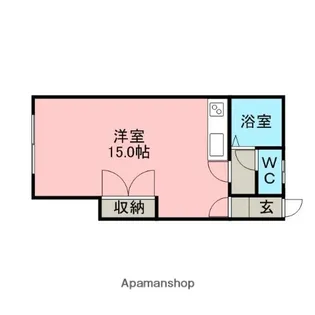 コーポサンライズ【1階】の間取り