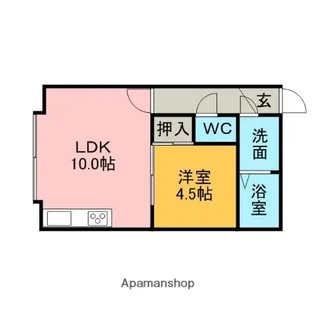 知利別アートヒルズ【2階】の間取り
