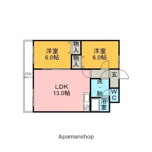 エルクレスト【1階】の間取り