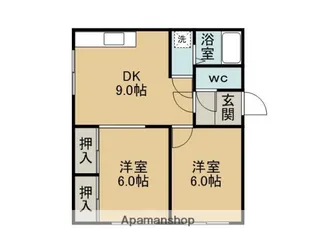ハイツジャイケ【4階】の間取り