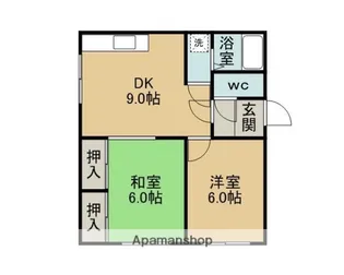 ハイツジャイケ【4階】の間取り