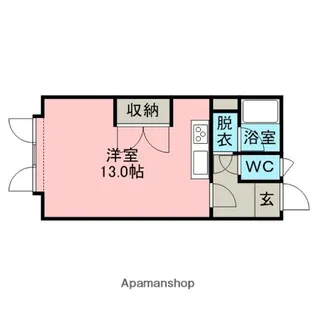 川辺ハイツ【1階】の間取り