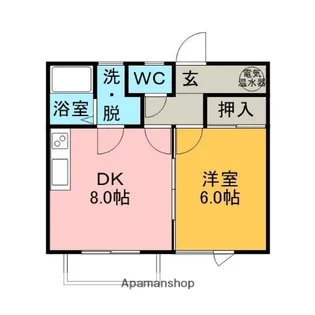メゾンエムサ【2階】の間取り