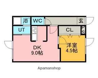 ハイツアビ−ロ−ド【2階】の間取り