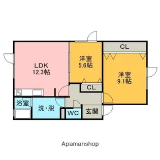 ベルコートⅡ【1階】の間取り