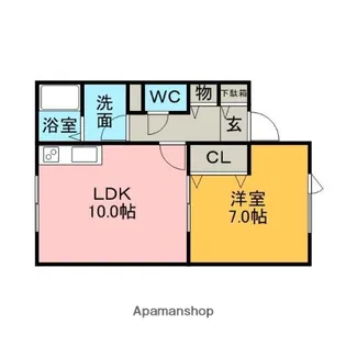 ポートアベニュー【1階】の間取り