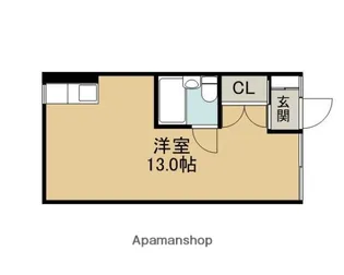コーポ大友Ⅰ【1階】の間取り