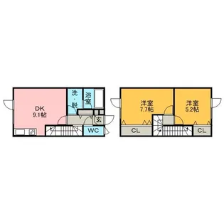 メゾンアイシールド2【1階】の間取り