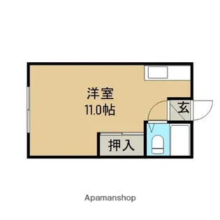 ハイツ藤倉【2階】の間取り