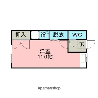 ハイツあずみ【1階】の間取り