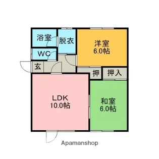 野宮マンション【2階】の間取り