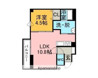 シルク21室蘭【4階】の間取り