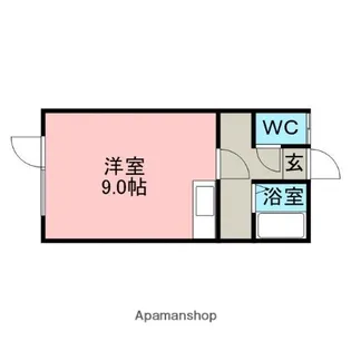 ハイツ中村【1階】の間取り
