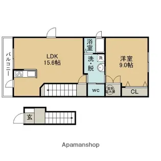 クレールⅡ【2階】の間取り