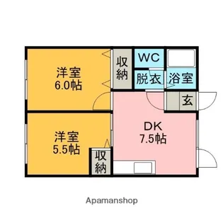ハイム・デ・ルーア【2階】の間取り