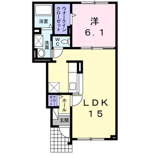 アストライア【1階】の間取り