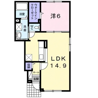 カーサ・ブリーゼ【1階】の間取り