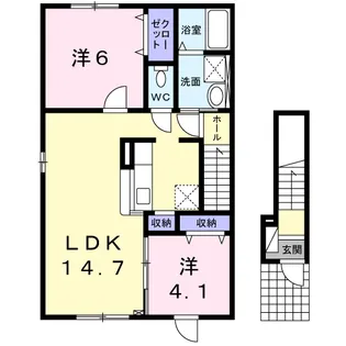 フィール ファイン【2階】の間取り