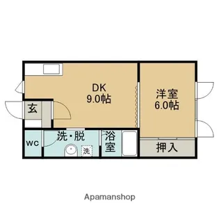 シャトーハイツ【1階】の間取り