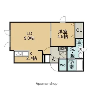 RESIDENCE PINO【1階】の間取り