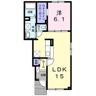 ヴィーヴル【1階】の間取り