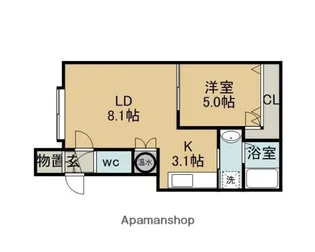 アルジェント【2階】の間取り