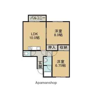 ファミール中島【2階】の間取り
