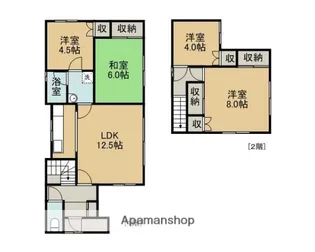 北海道登別市若草町2丁目【一戸建】の間取り