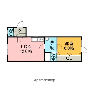 セジュール伍番館【1階】の間取り