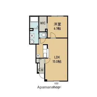 ラグドール【1階】の間取り