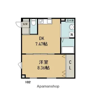 イオン・シルク 21【1階】の間取り
