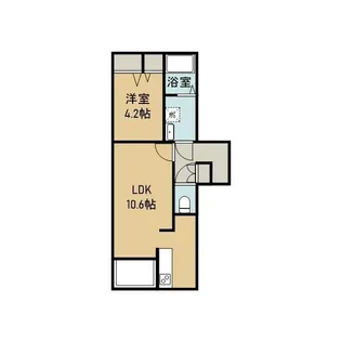 GREEN LEAVES SAIWAI【1階】の間取り