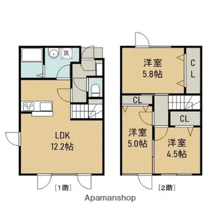 RAIL WAY【1階】の間取り
