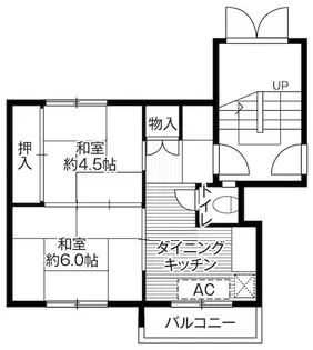 ビレッジハウス白鳥台2号棟【0207号室】の間取り
