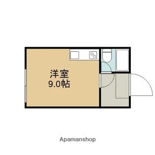 1Rの間取り画像