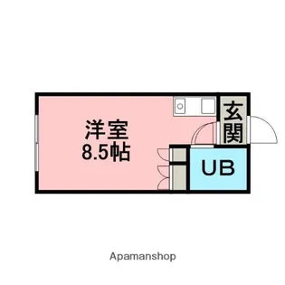 コーポ東園B【1階】の間取り